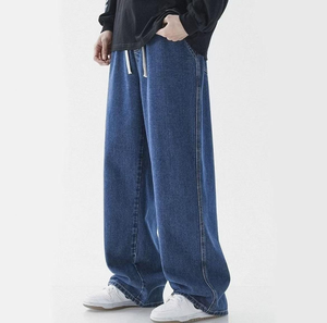 Factory Wholesale Summer Casual Mid-rise Straight Printed Eco-Friendly Denim Jeans