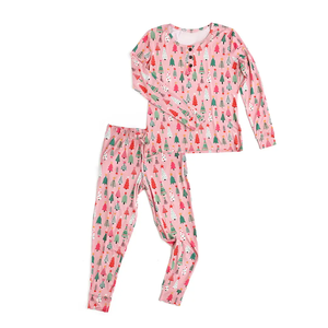 Custom Logo Bamboo Manufacturer Christmas Bamboo Pajamas Wholesale Plus Size Women's Pajamas for Autumn