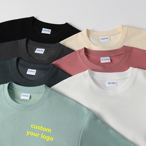 OEM 300g Heavyweight Bulk Drop Shoulder Blank T-Shirt