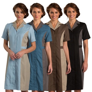 Wholesale Bulk Custom Logo Hotel Restaurant Hospitality Housekeeping Uniform Dress