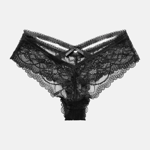 JOGOGO Wholesale Customize Hollow Out Women's Lace Transparent Elastic Briefs