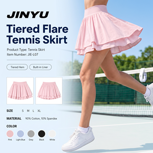 Wholesale Custom OEM Women Tiered Flare Tennis Skirt