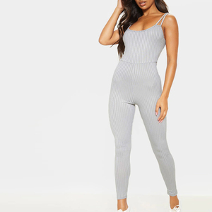 New Style Custom Color Size Women Jumpsuit 100% Cotton Fitness Wear