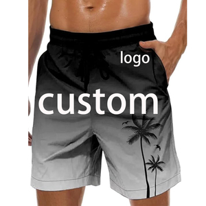 Sublimation Men's Beach Shorts Floral Print Swimming Trunks