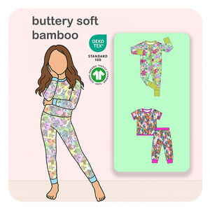 Kids Bamboo Pajamas and Toddler Sleepwear Soft Comfortable Onesie Pajamas for Baby Boys and Girls Wholesale Nightwear Supply