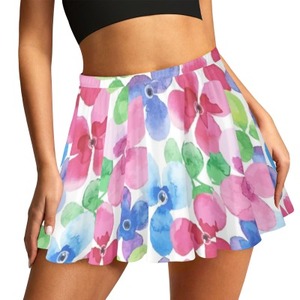 Personalized Custom Plus Size Breathable Mini Sporty Pleated Skirt