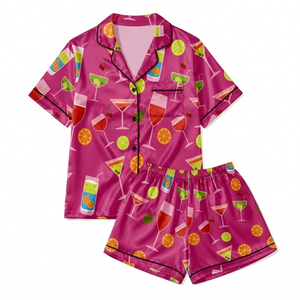 Custom Women Ice Silk Pajama Sets