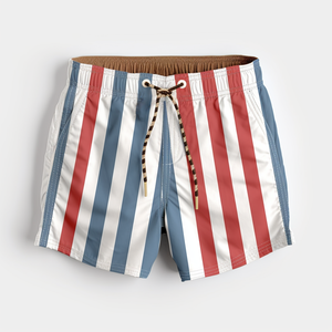 Street Wear Vintage Embroidery Men's Swim Trunks Wholesale